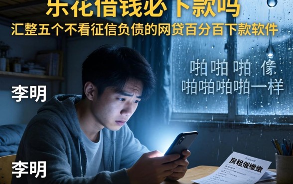 乐花借钱必下款吗，汇整五个不看征信负债的网贷百分百下款软件