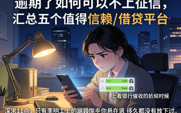 逾期了如何可以不上征信，汇总五个值得信赖的借贷平台