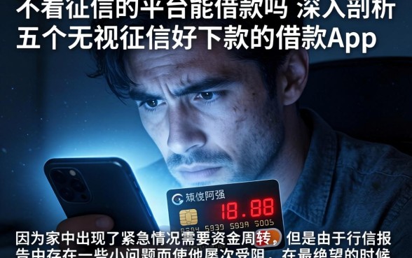 不看征信的平台能借款吗，深入剖析五个无视征信好下款的借款app