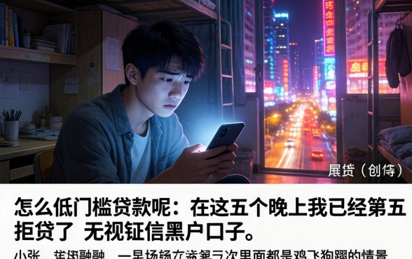 怎么低门槛贷款呢，归纳五个无视征信黑户口子