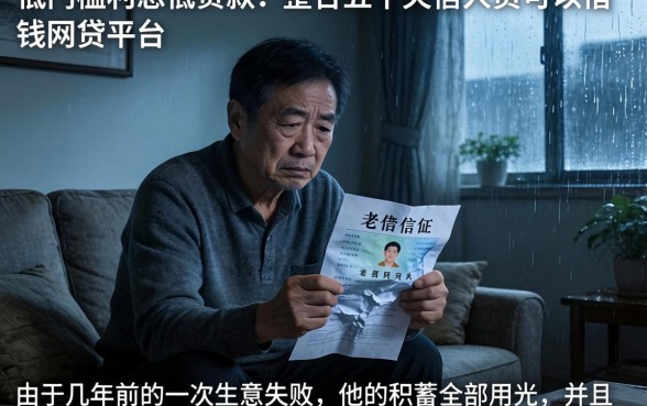 低门槛利息低贷款,整合五个失信人员可以借钱的网贷平台