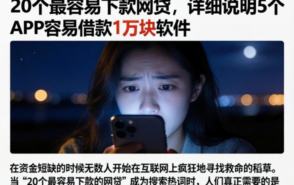20个最容易下款的网贷，详尽说明5个APP容易借款1万块的软件