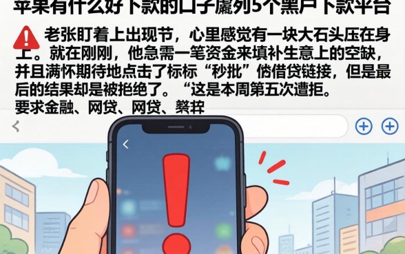 苹果有什么好下款的口子，胪列5个黑户下款平台