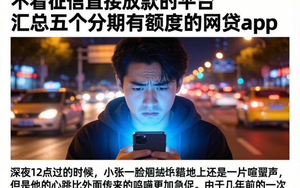 不看征信直接放款的平台，汇总五个分期有额度的网贷app