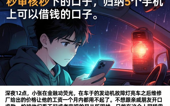 秒审核秒下的口子，归纳5个手机上可以借钱的口子