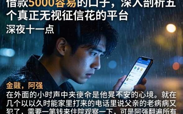 借款5000容易的口子，深入剖析五个真正无视征信花的平台