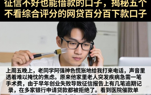 征信不好也能借款的口子，揭秘五个不看综合评分的网贷百分百下款口子