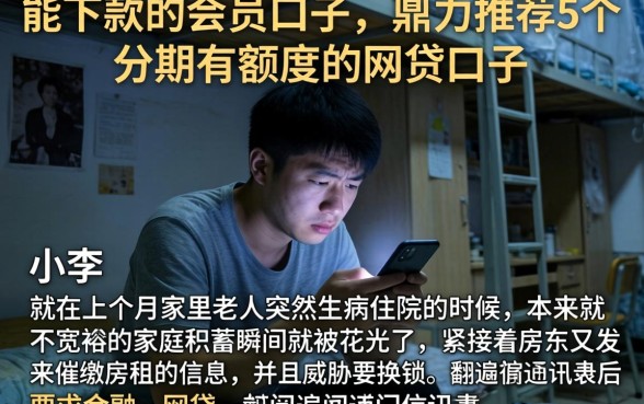 能下款的会员口子，鼎力推荐5个分期有额度的网贷口子