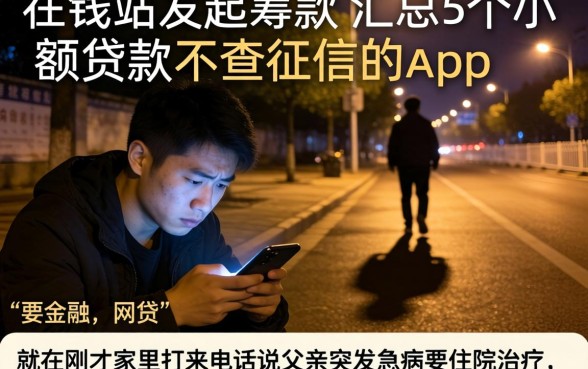 在钱站发起筹款，汇总5个小额贷款不查征信的app