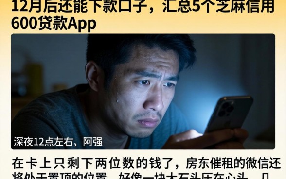 12月后还能下款的口子，汇总5个芝麻信用600贷款app