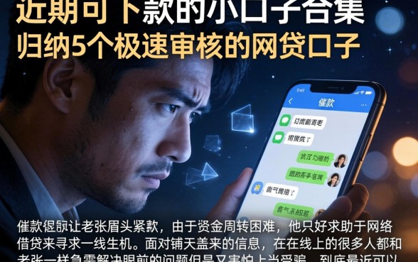 近期可下款的小口子合集，归纳5个极速审核的网贷口子