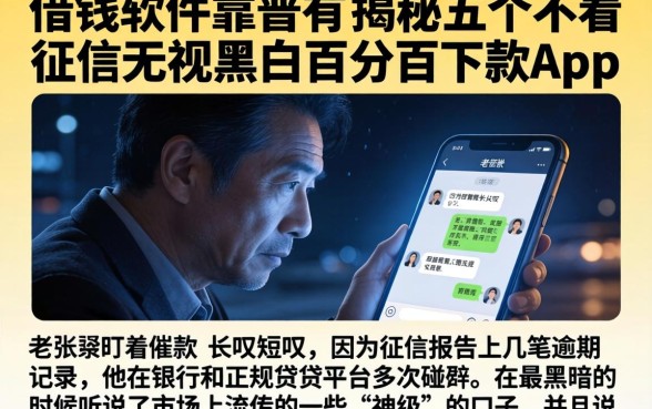 借钱软件靠谱的有，揭秘五个不看征信无视黑白百分百下款app