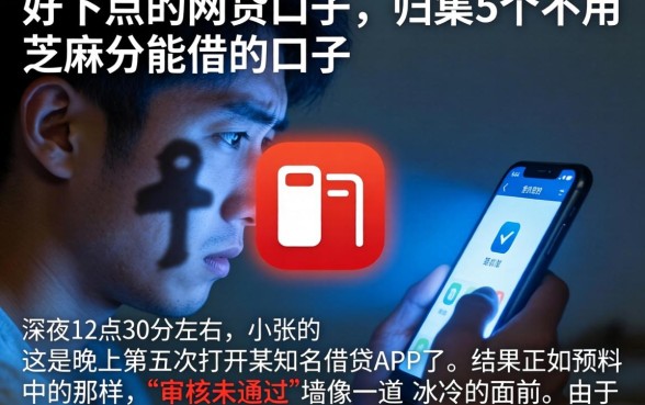 好下点的网贷口子，归集5个不用芝麻分能借的口子