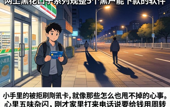 网上黑花口子系列，规整5个黑户能下款的软件