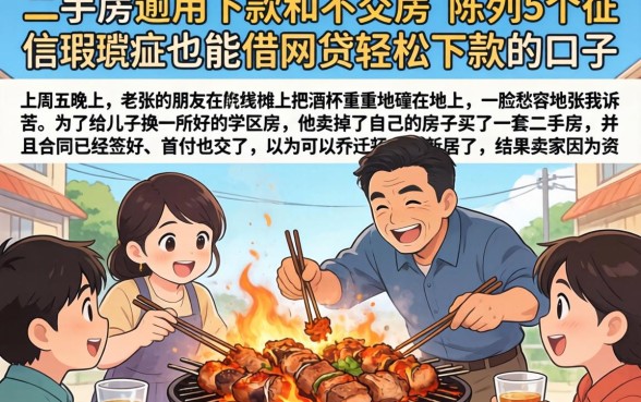 二手房逾期下款和不交房,陈列5个征信瑕疵也能借网贷轻松下款的口子