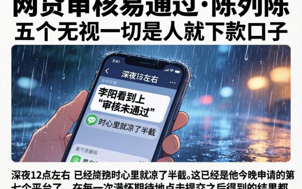 网贷审核易通过的，陈列五个无视一切是人就下款口子