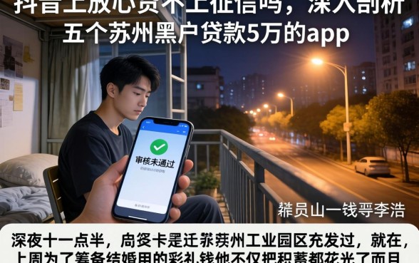 抖音上放心贷不上征信吗，深入剖析五个苏州黑户贷款5万的app