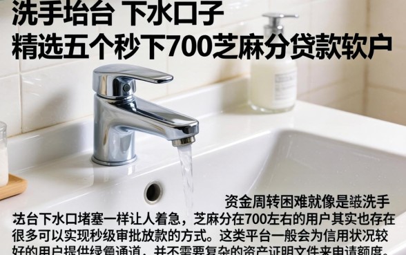 洗手台的下水口子，精选五个秒下700芝麻分贷款软件