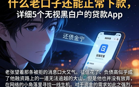 什么老口子还能正常下款，详尽说明5个无视黑白户的贷款app