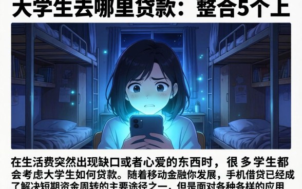 大学生去哪里贷款，整合5个手机上可以借钱的软件