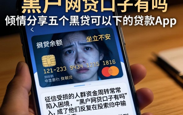 黑户网贷口子有吗，倾情分享五个黑户可以下的贷款app