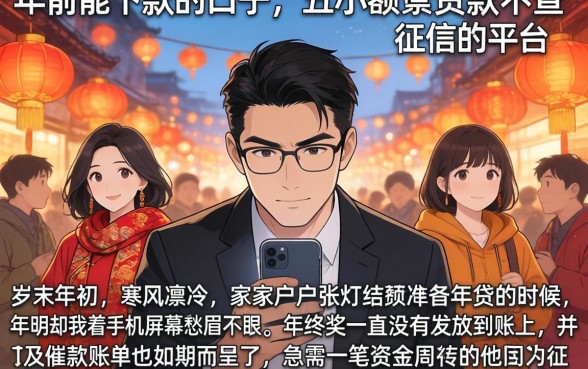 年前能下款的口子，详细阐述五个小额贷款不查征信的平台