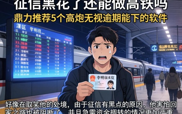 征信黑花了还能做高铁吗，鼎力推荐5个高炮无视逾期能下的软件