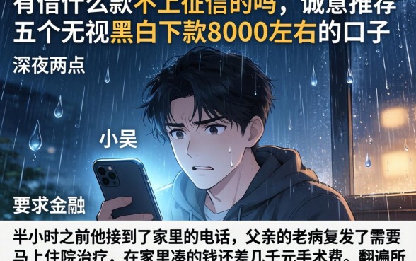 有借什么款不上征信的吗,诚意推荐五个无视黑白下款8000左右的口子