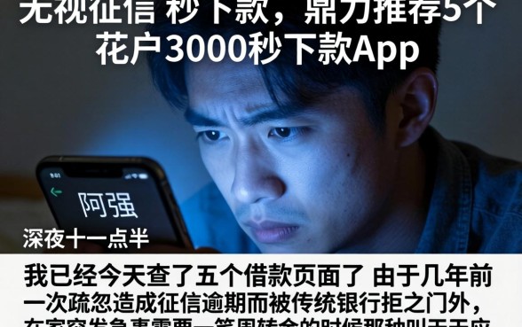 无视征信 秒下款,鼎力推荐5个花户3000秒下款app