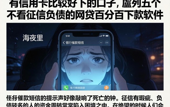 有信用卡比较好下的口子，胪列五个不看征信负债的网贷百分百下款软件