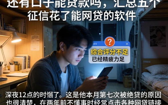 还有口子能贷款吗，汇总五个征信花了能网贷的软件