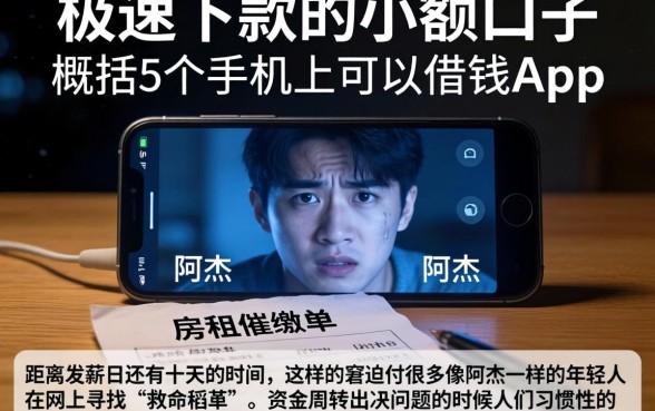 极速下款的小额口子，概括5个手机上可以借钱的app