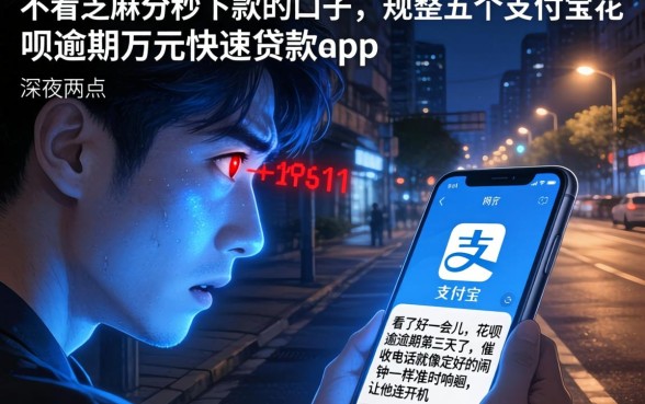 不看芝麻分秒下款的口子，规整五个支付宝花呗逾期万元快速贷款app