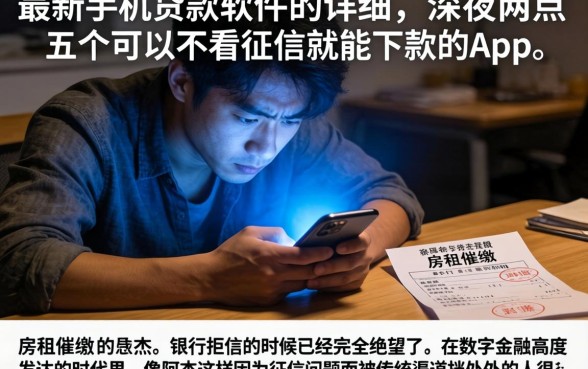 最新手机贷款软件，详细阐述五个可以不看征信就能下款的app