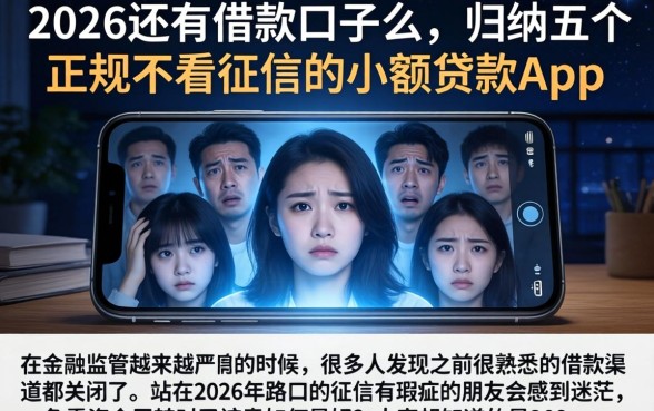 2026还有借款口子么，归纳五个正规不看征信的小额贷款app