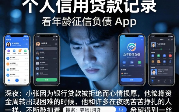 个人信用贷款记录，陈列五个不看年龄征信负债的app