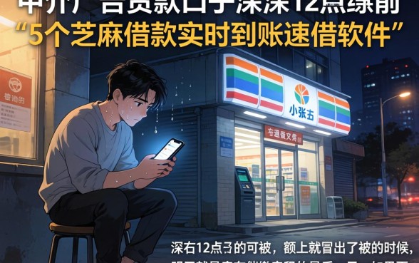 中介广告贷款口子，详尽说明5个芝麻借款实时到账速借软件