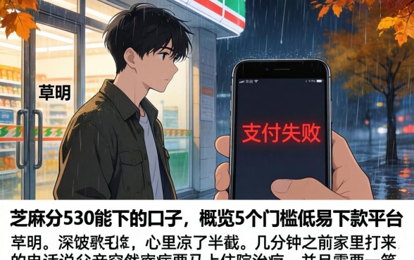 芝麻分530能下的口子，概览5个门槛低易下款平台