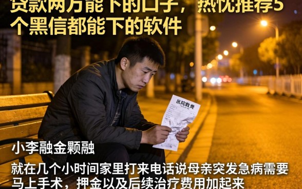 贷款两万能下的口子，热忱推荐5个黑户都能下的软件