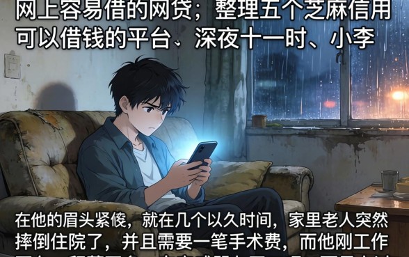 网上容易借的网贷，整理五个芝麻信用可以借钱的平台