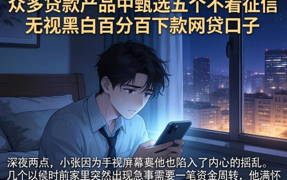 众多贷款产品中，甄选五个不看征信无视黑白百分百下款网贷口子