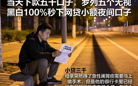 当天下款五千的口子，罗列五个无视黑白100%秒下网贷小额夜间口子