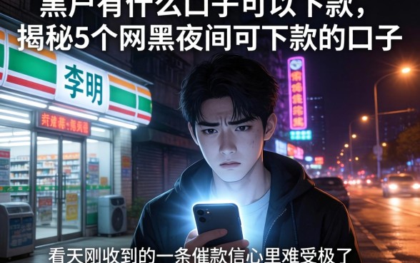 黑户有什么口子可以下款，揭秘5个网黑夜间可下款的口子