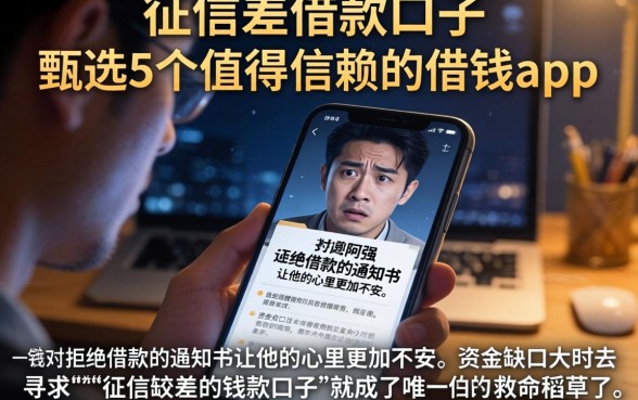 征信差的借款口子,甄选5个值得信赖的借钱app