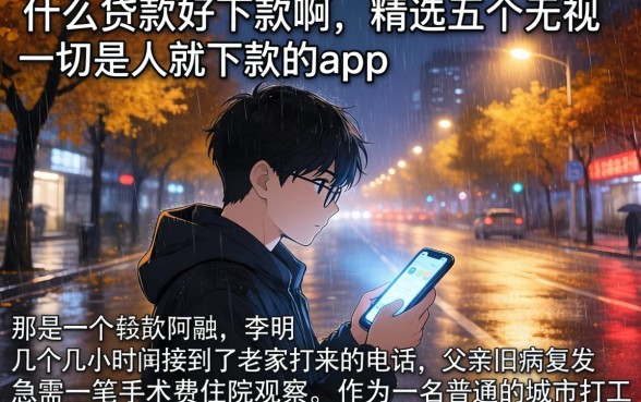 什么贷款好下款啊,精选五个无视一切是人就下款的app