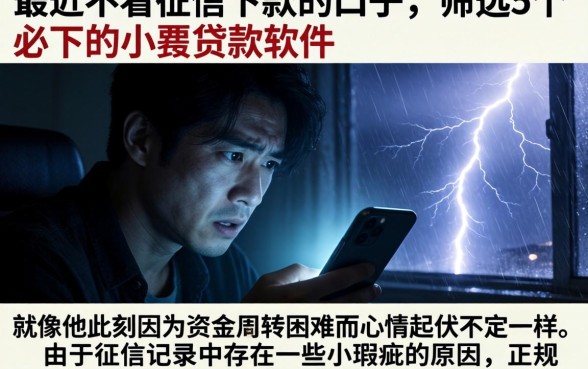 最近不看征信下款的口子，筛选5个必下的小额贷款软件