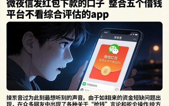 用微信发红包下款的口子，整合五个借钱平台不看综合评估的app