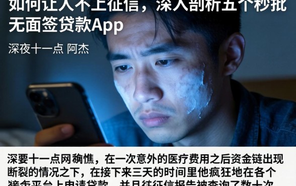 如何让人不上征信，深入剖析五个秒批无面签贷款app