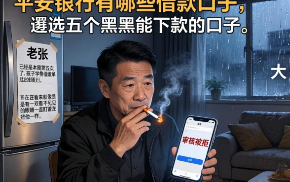 平安银行有哪些借款口子，遴选五个黑户能下款的口子