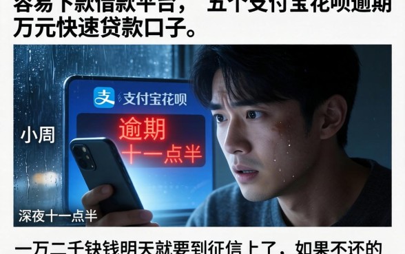 容易下款借款平台，详细阐述五个支付宝花呗逾期万元快速贷款口子